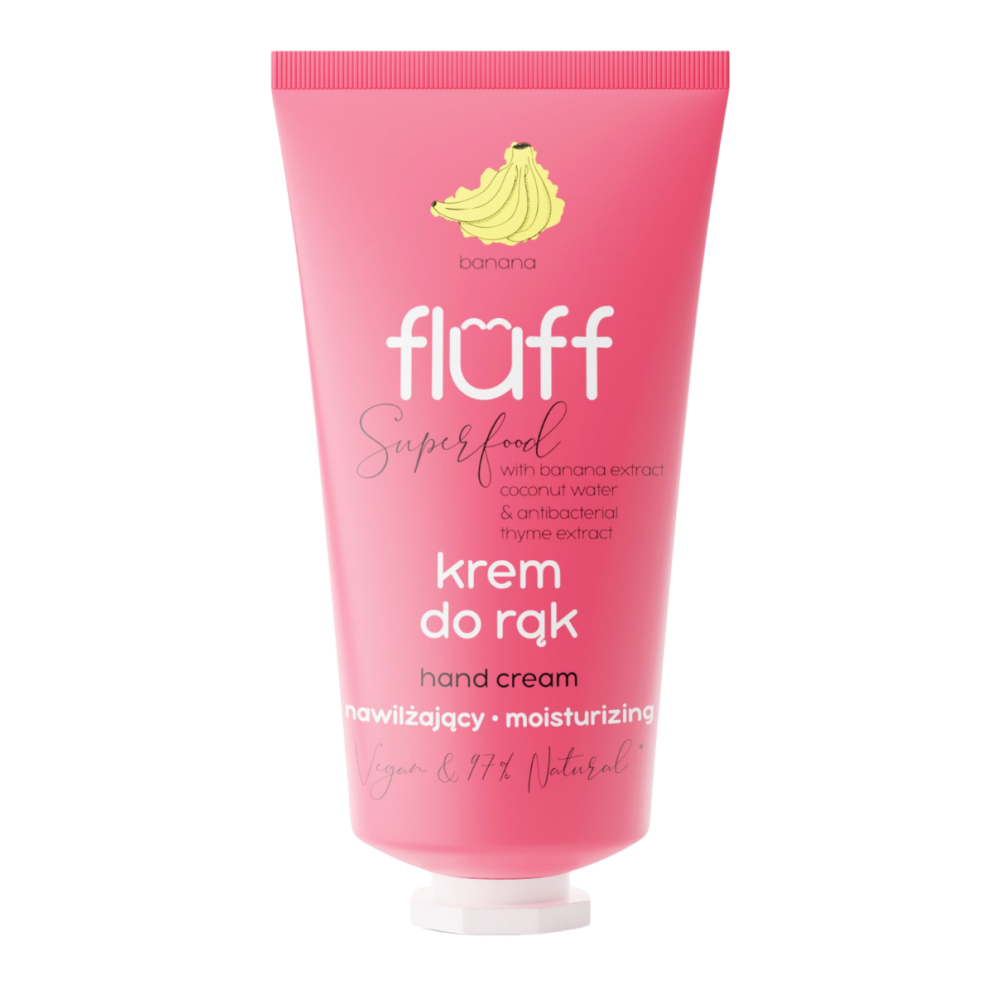 Fluff Hand Cream antibacterial & moisturizing Banana 50ml