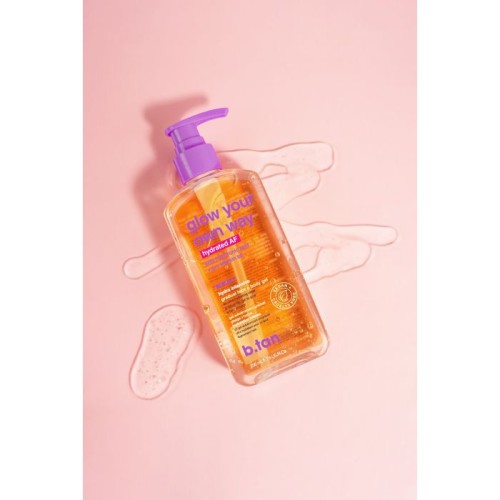 Glow your own way hydrated AF, Face & body clear self tan gel 236ml - BTan