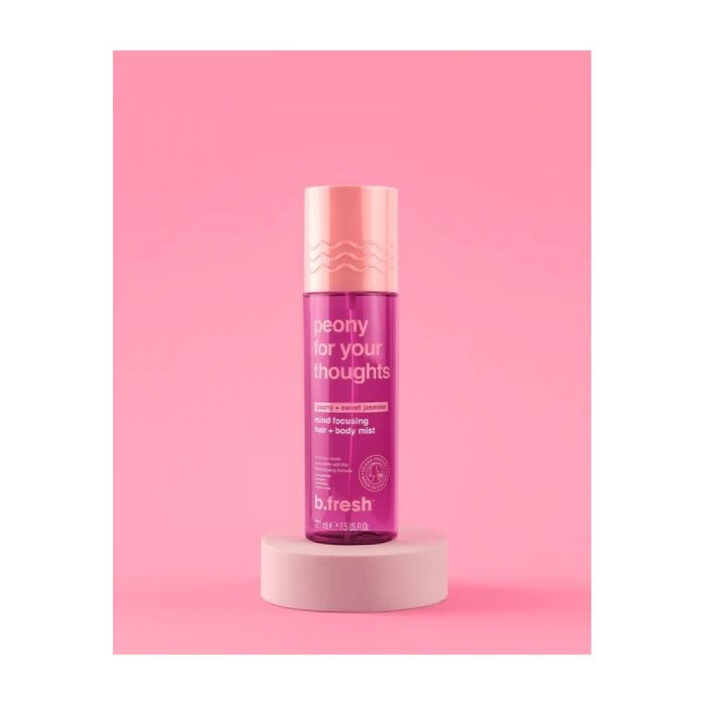 Peony for your thoughts, mind focusing hair & body mist 221mL - BFresh