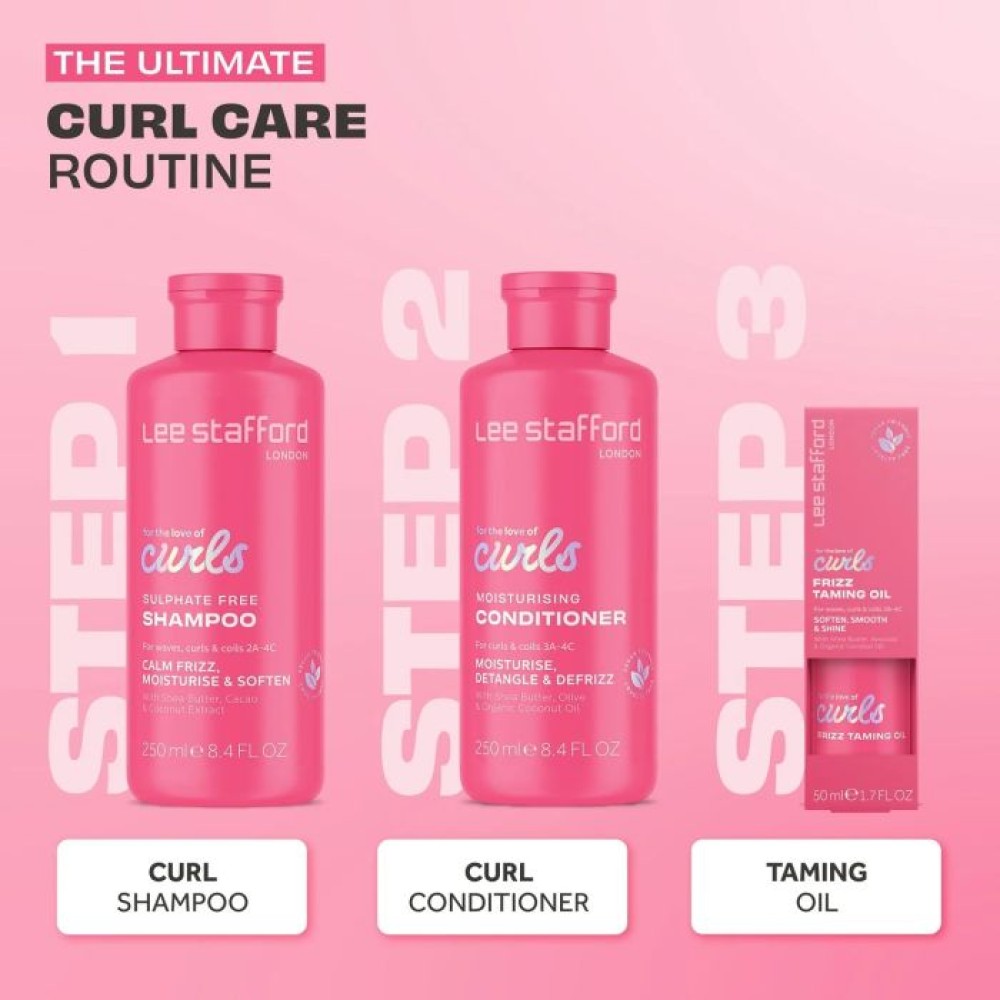 For The Love Of Curls Frizz Taming Oil 50ml - Lee Stafford