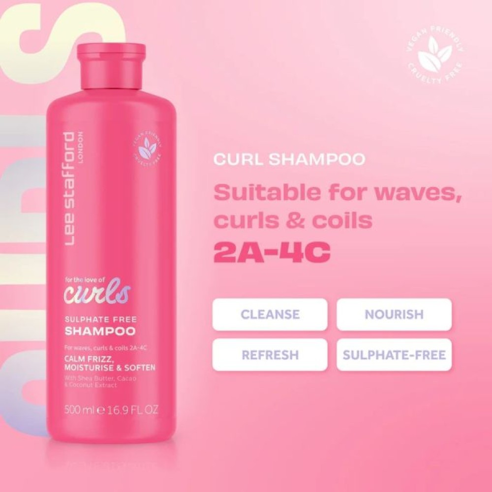 For The Love Of Curls Shampoo 250ml - Lee Stafford